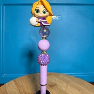 Disney Doorable Rapunzel From Tangled Beaded Refillable Pen